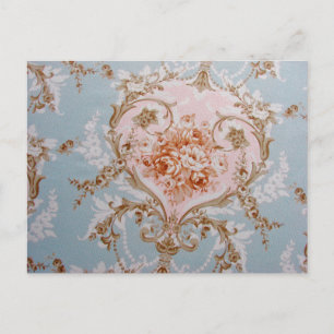 Fleurs victoriennes - Carte postale / douche RSVP