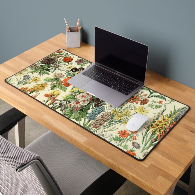 Fleurs vintages Antique Botanique Floral (Bureau 2)