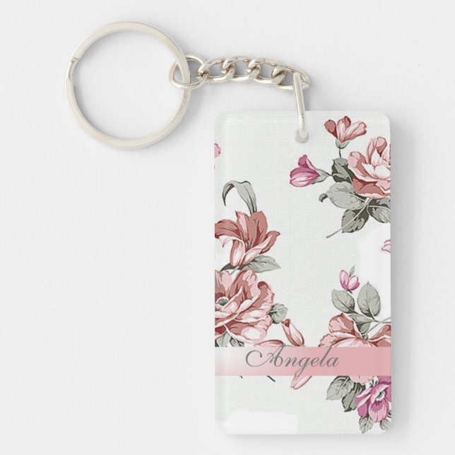 Fleurs vintages Chic Girly Personnalisées (Devant)