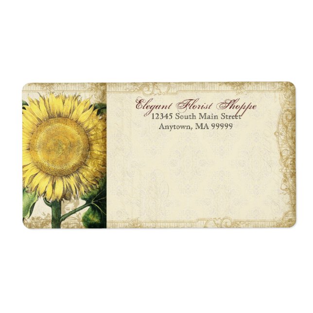 Fleurs vintages - Mariage de automne d'automne (Devant)