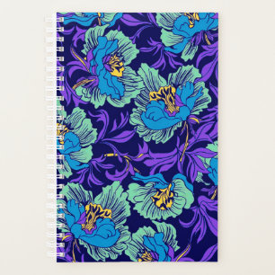 Fleurs violettes et bleues William Morris