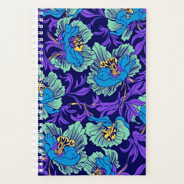 Fleurs violettes et bleues William Morris (Devant)