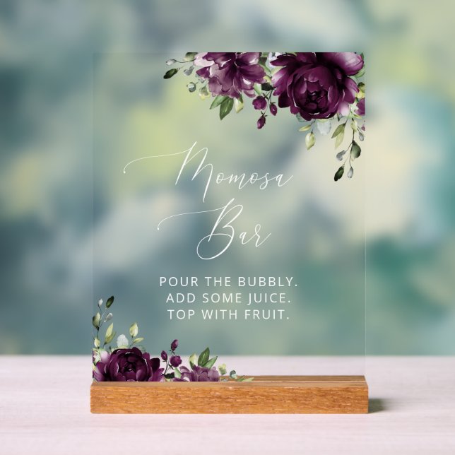 Fleurs violettes, Fleurs de prunes, Boho, Momosa B (Neutre)
