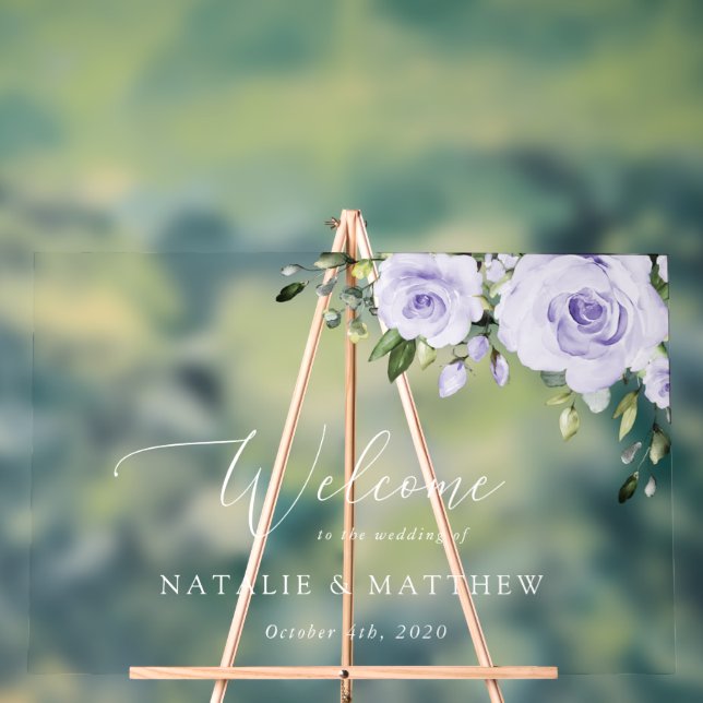 Fleurs violettes, Fleurs Lilac, Accueil Mariage (Neutre)