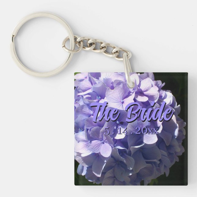 Fleurs violettes Hydrangea pourpre pour la mariée (Devant)