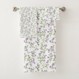 Fleurs violettes minimalistes