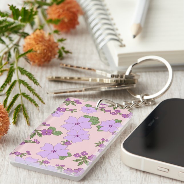 Fleurs Violettes, Modèle Floral, Motif De Fleurs (Devant droit)