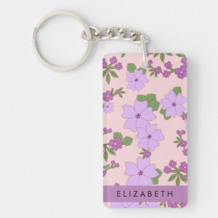 Fleurs Violettes, Motif De Fleurs, Votre Nom
