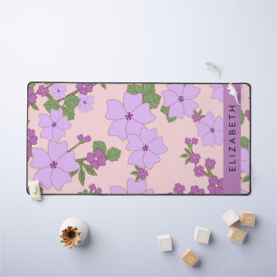 Fleurs Violettes, Motif De Fleurs, Votre Nom