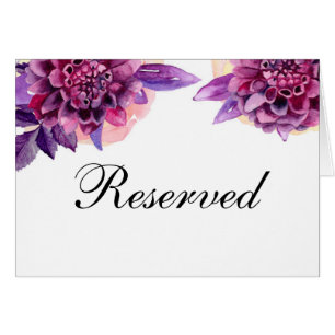 Fleurs violettes. Panneau de mariage réservé aux f