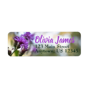 Fleurs violettes personnalisées Jardin Floral Natu