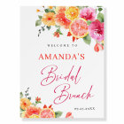 Fleurs vives Floral Citrus Bridal Brunch BIENVENUE