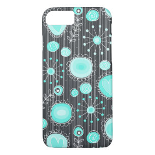 Fleurs Whimsical en Turquoise iPhone 7 coque