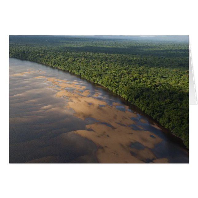 Fleuve Essequibo, plus long fleuve de Guyana, et 3 (Devant horizontal)