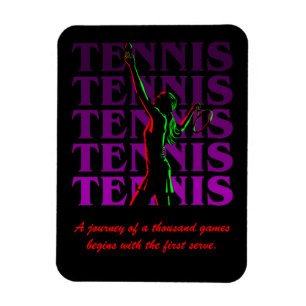 Flexi Magnet Women's Tennis 1  Purple Dark