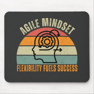 Flexibility Fuels Success Agile Mindset Quote Mouse Pad