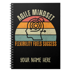 Flexibility Fuels Success Agile Mindset Quote Notebook