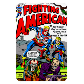 Flexible 1950's 'Fighting American' Magnet
