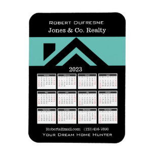 Flexible 2023 Calendrier Maison Magnet personnalisé