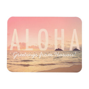 Flexible Aloha de Hawaii Magnet