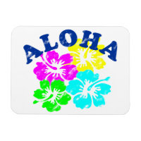 Aloha Magnet Vintage | Fleurs hawaïennes colorées