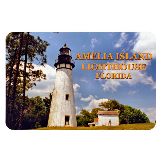 Flexible Amelia Island Lighthouse, Floride Magnet Flexi (Horizontal)