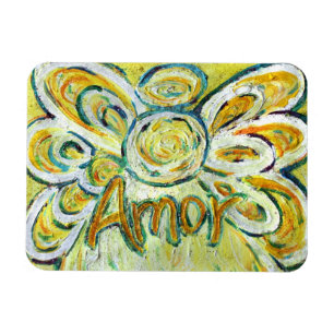 Flexible Amor Guardian Angel Word Magnet personnalisé