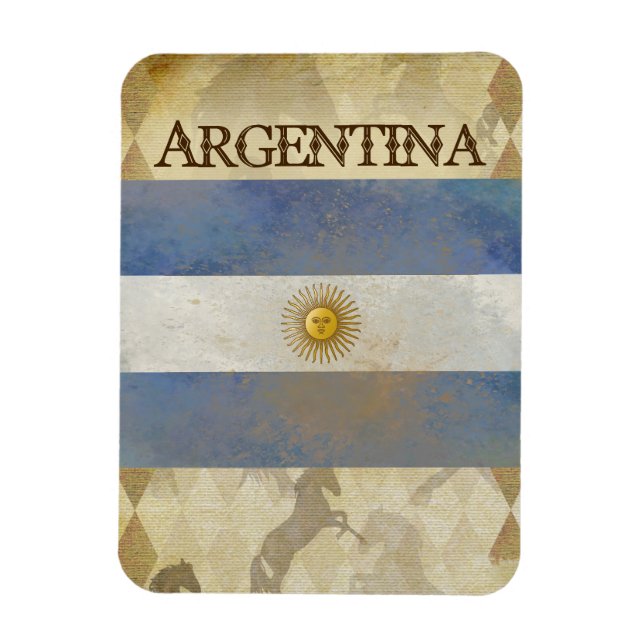 Flexible Argentine Magnet souvenir (Vertical)