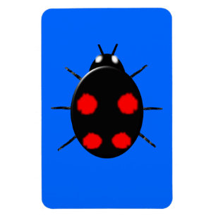 Flexible Arlequin Ladybird Premium Magnet