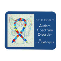 Autisme Spectrum Disorder (ASD) Ruban Angel Magnet