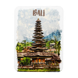 Flexible Bali Indonésie Ulun Danu Beratan Magnet photo