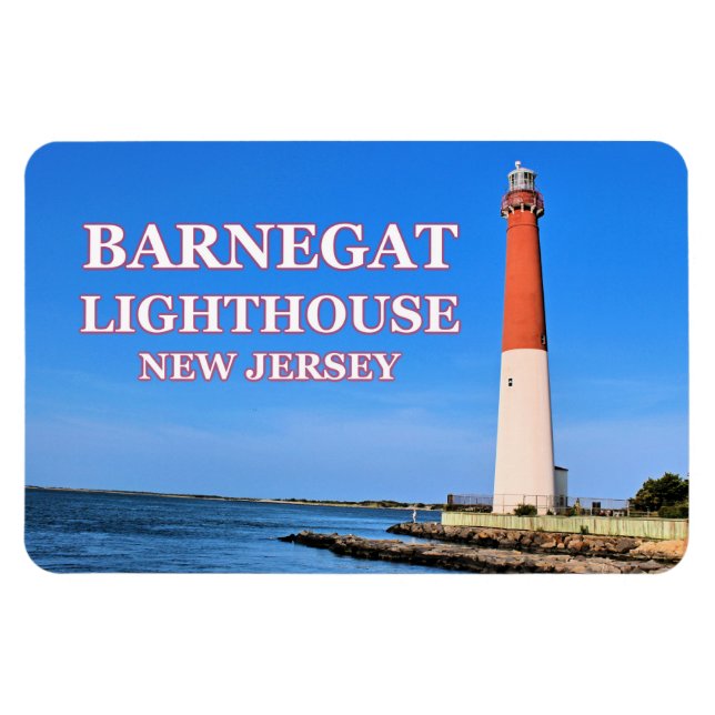 Flexible Barnegat Lighthouse, New Jersey Flexi Magnet (Horizontal)