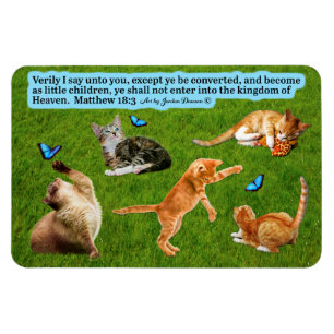 Flexible Beau Kitten Écriture Magnet Matthieu 18:3
