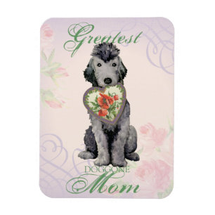 Flexible Bedlington Terrier Heart Mom Magnet