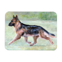 Berger allemand Moteur Chien Moteur Magnet d'art