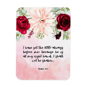 Flexible Bible verse Magnet floral