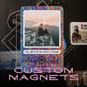 Flexible Boho Dreamcatcher Stay Wild Photo Magnet