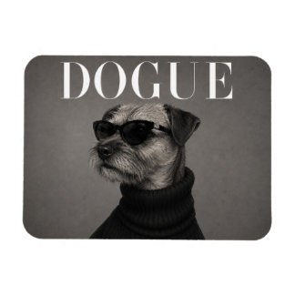 Flexible Border Terrier Editorial Dog Portrait Flexi Magnet