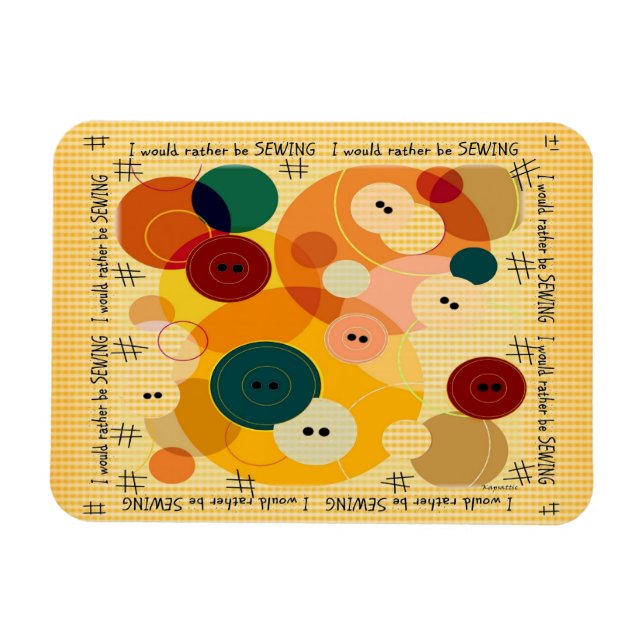 Flexible Boutons à coudre Magnet Premium (Horizontal)