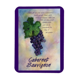 Flexible Cabernet Sauvignon Grappes de Vins Peinture Magnet