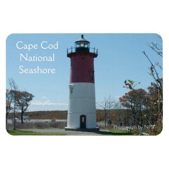 Flexible Cape Cod, Nauset Lighthouse Magnet (Horizontal)