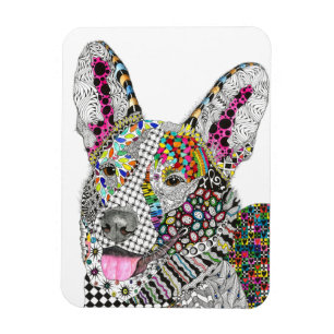 Flexible Cardigan Welsh Corgi Magnet 3"x4"