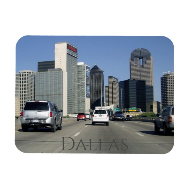 Flexible Centre-ville de Dallas Texas Magnet (Horizontal)