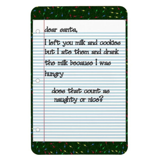 Flexible Cher Père Noël Premium Magnet (Vertical)