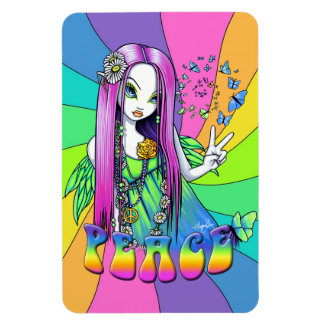 Flexible Chloe Peace Arc en ciel Hippie Fairy Magnet