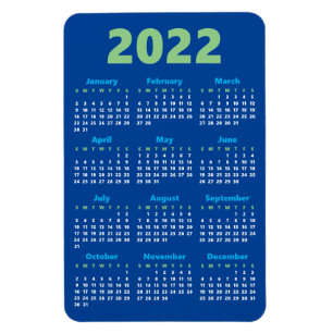 Flexible Choisissez vos propres couleurs Magnet Calendrie