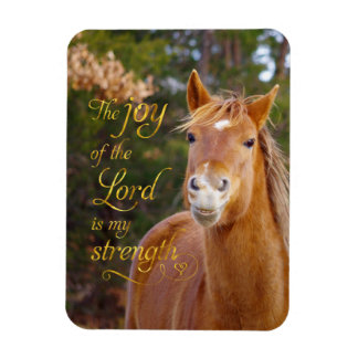 Flexible Citation Bible Cheval Souriant Magnet de photo