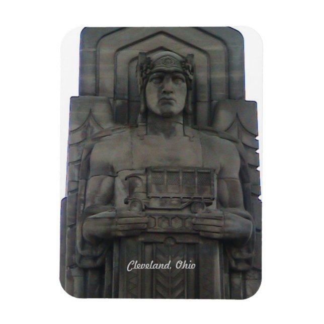 Flexible Cleveland Ohio Bridge Guardian Magnet (Vertical)