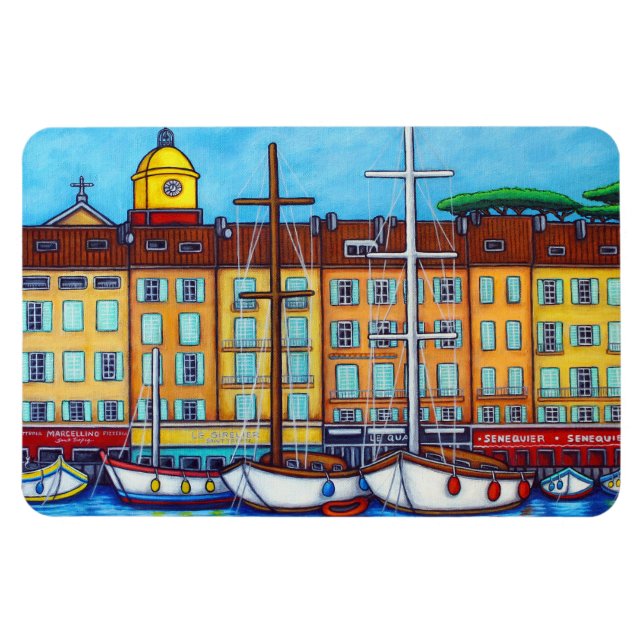 Flexible Couleurs de Saint-Tropez Magnet par Lisa Lorenz (Horizontal)