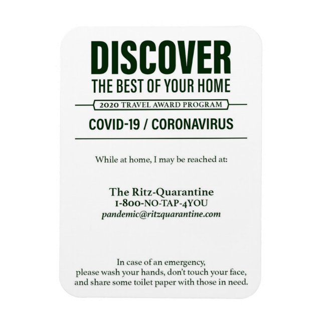 Flexible Covid-19 Magnet / Version 2 (Vertical)
